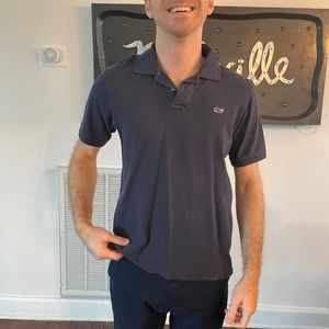 Vineyard Vines small short sleeve navy polo
